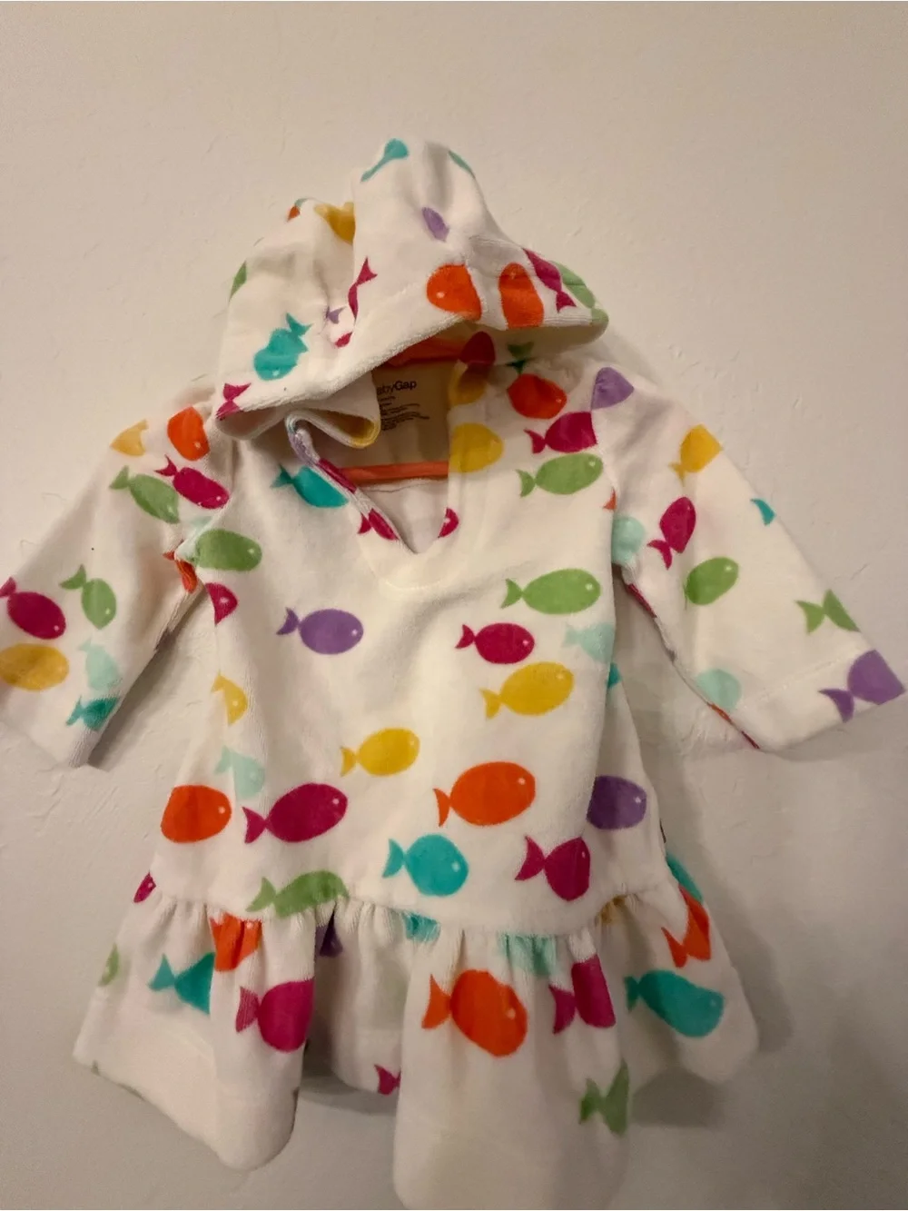 GAP Baby White Infant Hooded Top